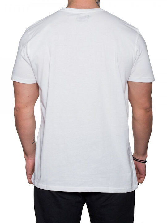 Lonsdale Hopperton Αθλητικό Ανδρικό T-shirt Λευκό με Λογότυπο