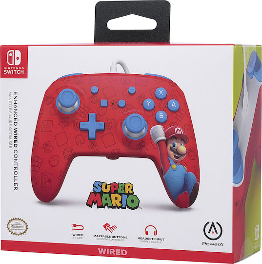 PowerA Enhanced Wired Gamepad for Switch Mario Woo-Hoo!
