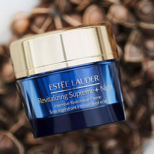Estee Lauder Revitalizing Supreme+ Cremă de Față de Noapte 24h pentru Hidratare, Anti-îmbătrânire și Tonifiere cu Acid Hialuronic 50ml
