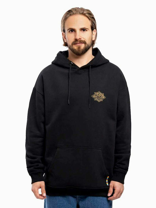Nappo 01SW3220 Sweatshirt mit Kapuze Schwarz