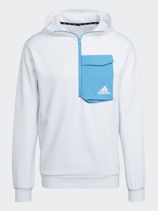 Designed For Gameday Φούτερ με Κουκούλα Λευκό