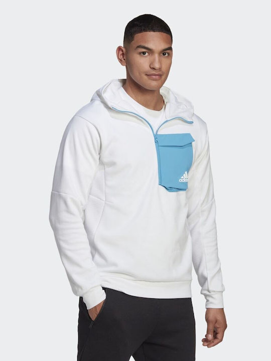Designed For Gameday Φούτερ με Κουκούλα Λευκό