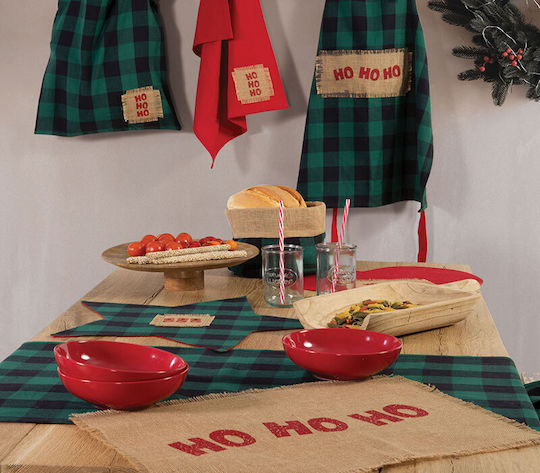 Nef-Nef Homeware Christmas Time Χριστουγεννιάτικο Σουπλά Υφασμάτινο με Επιγραφή 48x33εκ.