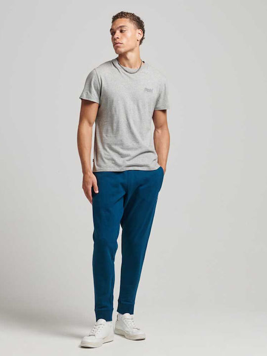 Code Essential Men's Sweatpants with Rubber Blue