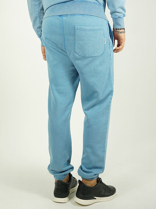 Franklin & Marshall Men's Sweatpants with Rubber Light Blue