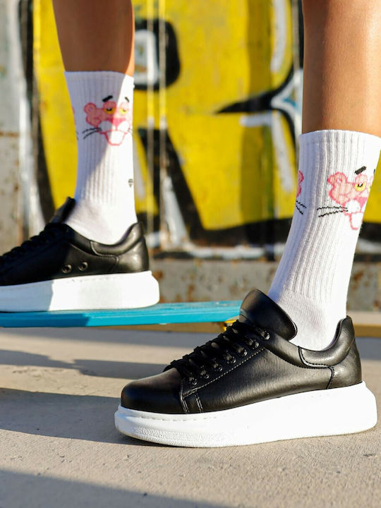 257 Men's Sneakers Black / White