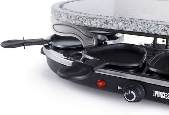 Princess Επιτραπέζια Ηλεκτρική Ψησταριά Raclette Λείας Πλάκας 1100W με Ρυθμιζόμενο Θερμοστάτη