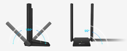 TP-LINK Archer T4U Plus USB Network Adapter with Wireless Wi-Fi Connection 1300Mbps Standard v4