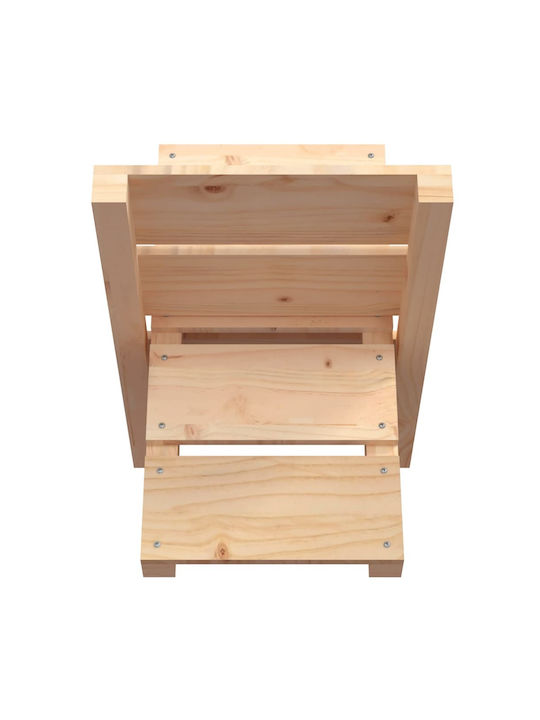 vidaXL Ξύλινο Ράφι Αποθήκευσης Ξύλων 47x39.5x48cm Μπεζ
