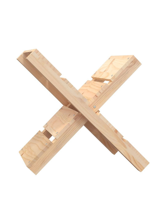 vidaXL Ξύλινο Ράφι Αποθήκευσης Ξύλων 47x39.5x48cm Μπεζ vidaXL Ξύλινο Ράφι Αποθήκευσης Ξύλων 47x39.5x48cm Μπεζ