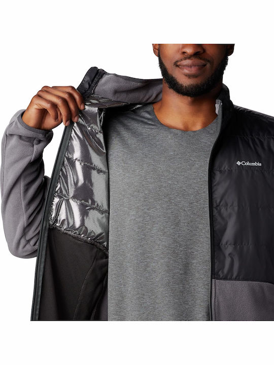 Basin Butte Men's Fleece Cardigan City Grey/black