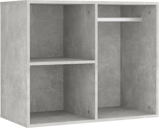 Bodenstehende Schminktisch Schlafzimmer Holz Grau Beton mit Spiegel 60x40x140cm