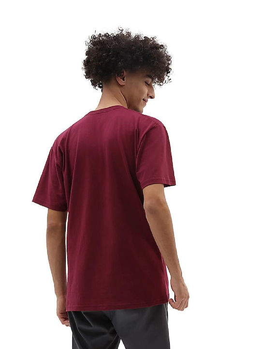 Vans Herren T-Shirt Kurzarm Burgundisch