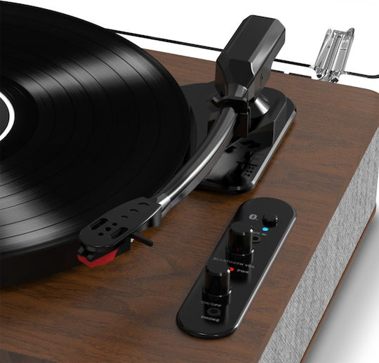 ION Audio Luxe LUXELPESPXUS Plattenspieler mit Vorverstärker und Eingebaute Lautsprecher Espresso