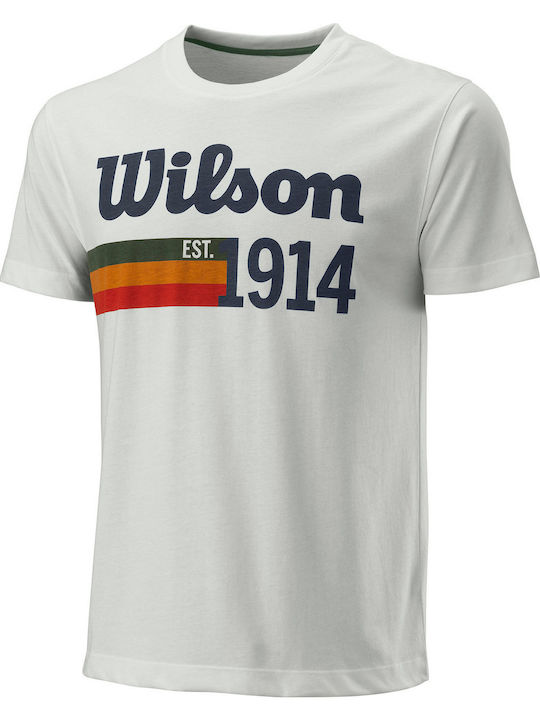 Wilson Script '14 Tech WRA805002 Ανδρική Μπλούζα Λευκή