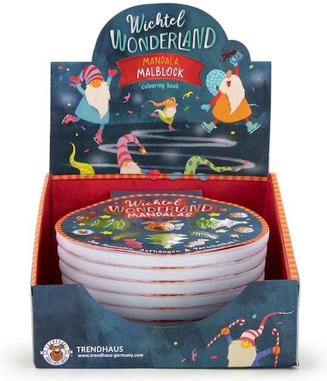 Книга за оцветяване против стрес Wichtel Mandala Wonderland