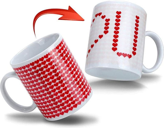 Gadget Master Wärmewechsel Becher Keramik I love you
