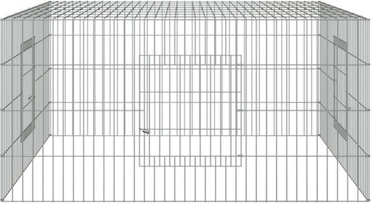 vidaXL 171562 Metal Cage for Rabbits 110x110x55cm