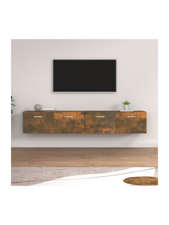 Hanging Living Room Cabinet from Particle Board Smoky Oak 100x36.5x35cm