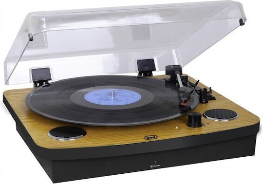 Trevi TT-1022 Turntables with Preamp and Built-in Speakers Brown