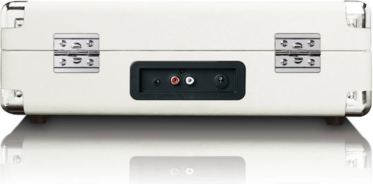 Lenco TT-115 TT-115CR Suitcase Turntables with Preamp and Built-in Speakers Creme