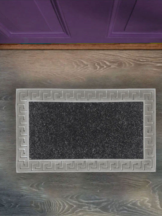 San Lorentzo Carpet Doormat Athens SLG227 Silver 45x75cm