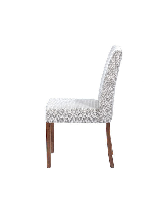 Star Dining Room Fabric Chair Off White 43x60x93cm