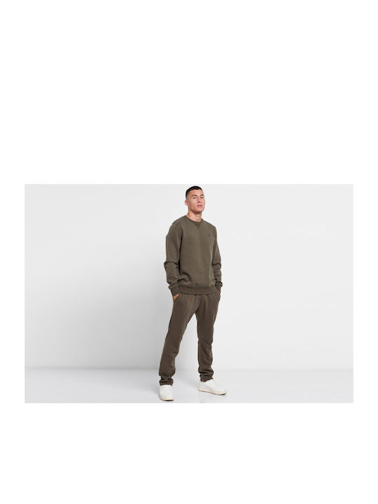Men's Sweatpants with Rubber Khaki
