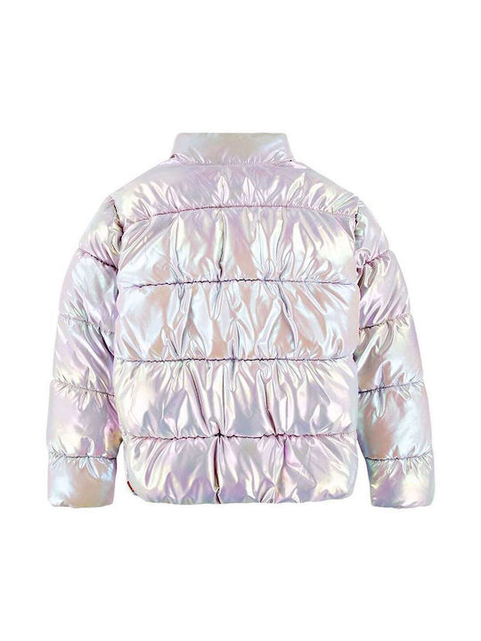 Levi's Waterproof Kids Quilted Jacket short Pink