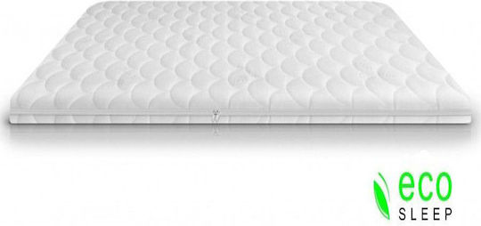 Eco Sleep Mattress Topper Waterfoam Double Foam Infused with Aloe & Removable Cover 140x190x5cm