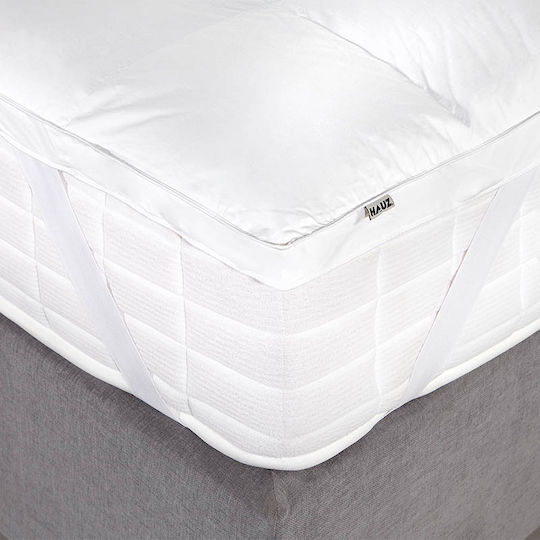 Hauz Mattress Topper Royal King Size Polyester with Elastic Straps 180x200cm
