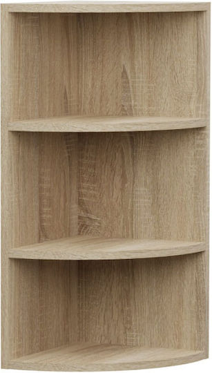 Γωνιακό Ντουλάπι Κρεμαστό Alina 28.5x28.5x71.8cm Sonoma / Μόκκα