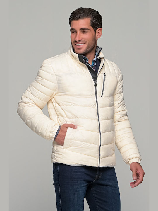 Petrol Industries Men's Winter Puffer Jacket White