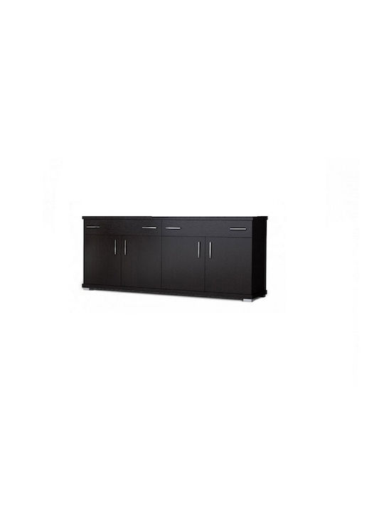 Μπουφές Φαίδων Ξύλινος με Συρτάρια Wenge 180x50x80cm