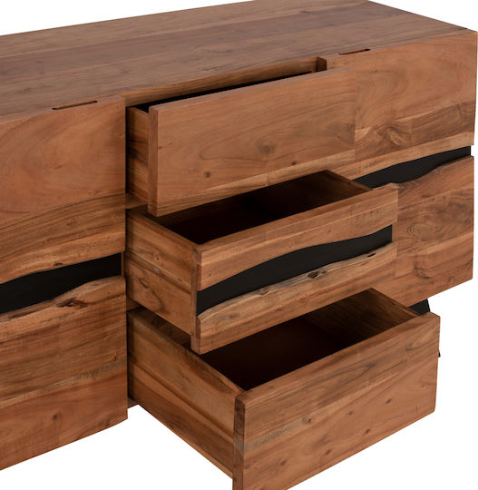 Bufet Alicia din Lemn Masiv & Metal Acacia 148x43.5x86cm