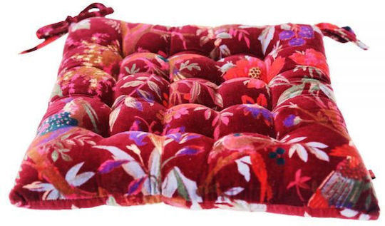 Synchronia Synchronia Gartenstuhlkissen Bambus Burgundisch 40x40cm