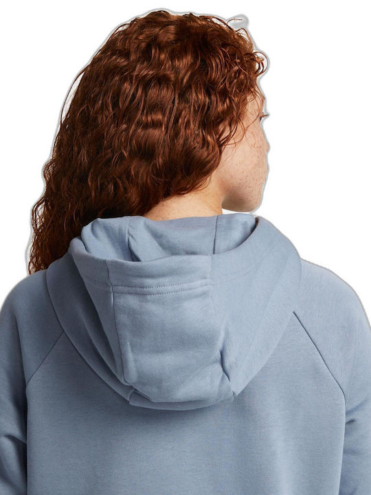 Women's Sweatshirt Hooded Light Blue