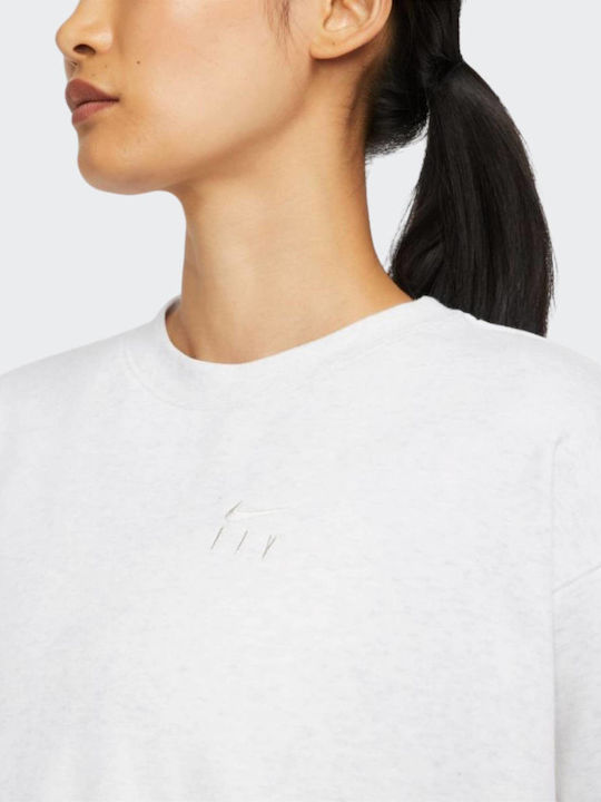 Dri-Fit Gekürztes Sweatshirt für Damen Weiß