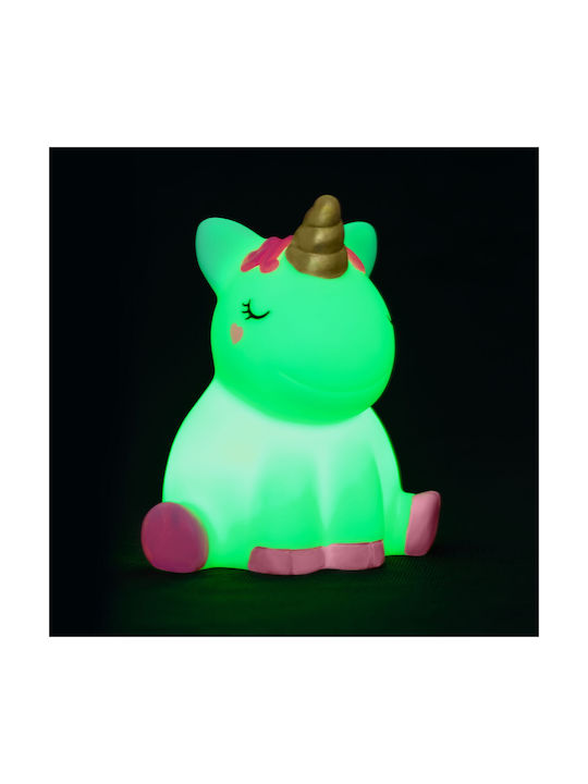 Legami Milano Kids Decorative Lamp Unicorn with Colour Changing Function White 10.4x9.6x11.5cm