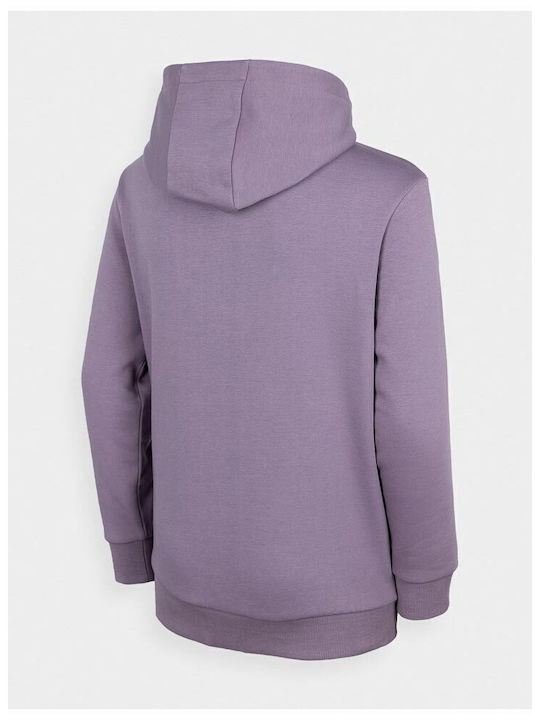 Kids Sweatshirt with Hood and Pockets Purple