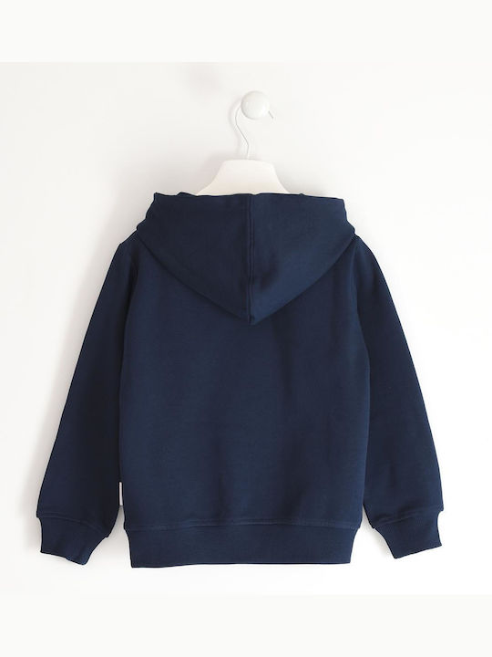 Superga Kids Sweatshirt with Hood and Pocket Navy Blue