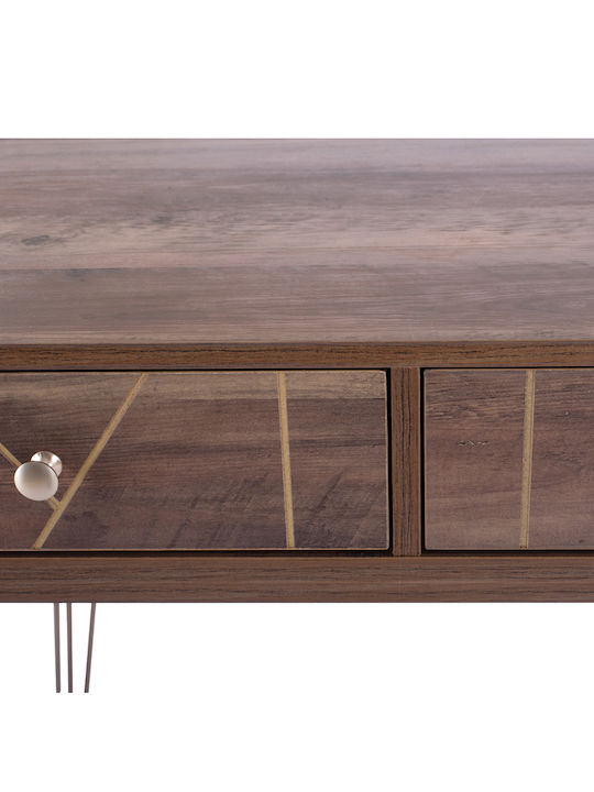 Kaitlyn Konsole Walnut / Golden L120xB55xH79.5cm