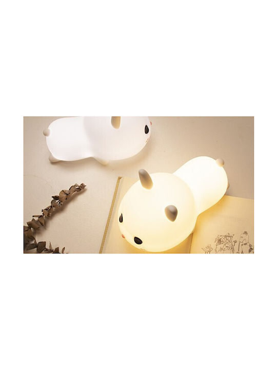 Allocacoc Kids Decorative Lamp Bunny White 12.2x12.2x15.5εκ.