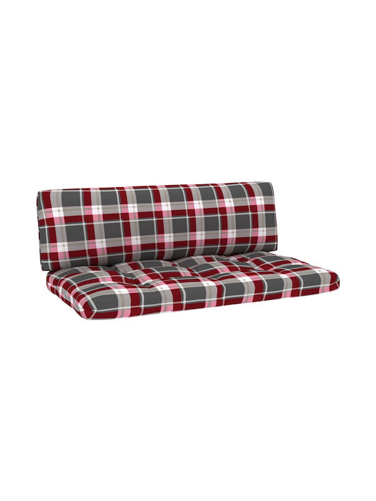 Zweisitziges Sofa Außenbereich aus Paletten mit Kissen 110x65x55cm