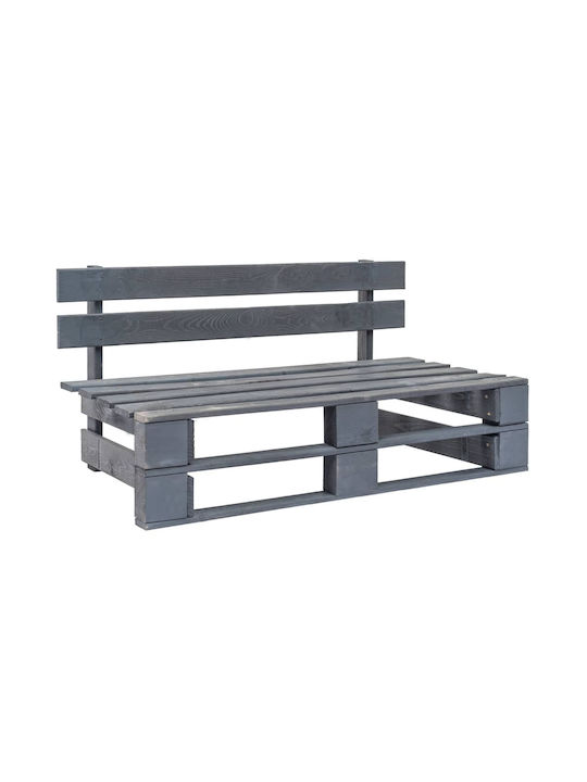 Zweisitziges Sofa Außenbereich aus Paletten mit Kissen 110x65x55cm