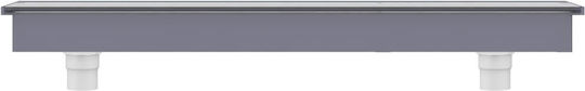 vidaXL Poolzubehör mit LED-Beleuchtung 108x21x8cm Gray