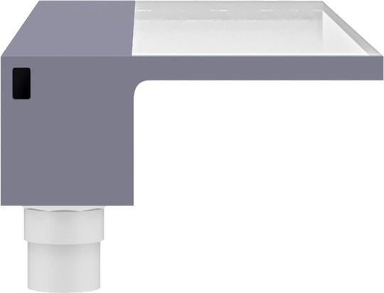 vidaXL Poolzubehör mit LED-Beleuchtung 108x21x8cm Gray
