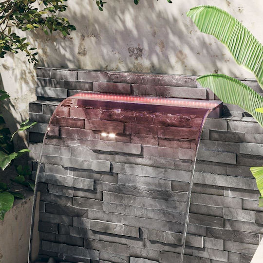 vidaXL Poolzubehör mit LED-Beleuchtung 108x21x8cm Gray
