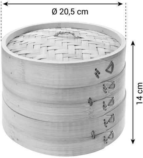 Tescoma Nikko Dampfgarer-Korb aus Bambus für Topf 20.5x20.5x14εκ.