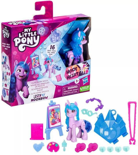 Hasbro Miniature Toy Cutie Mark Magic Izzy Moonbow My Little Pony for 5+ Years Old (Various Designs/Assortments of Designs) 1pc